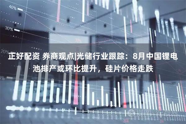 正好配资 券商观点|光储行业跟踪：8月中国锂电池排产或环比提升，硅片价格走跌